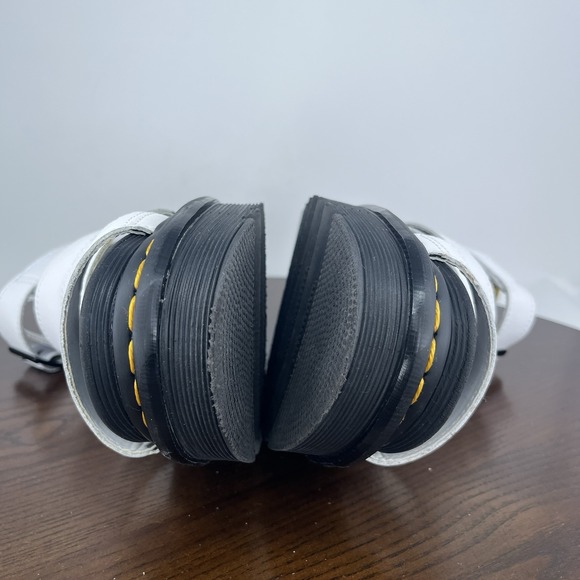 Dr Martens Blaire Sandals Womens 9 White Leather Comfort Strappy Platform Chunky - Picture 13 of 16